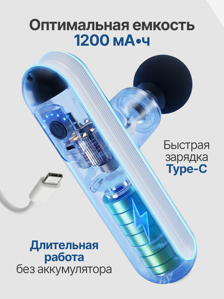 Перкуссионный массажер для тела, шеи и спины DFC VM-SQ-K8
