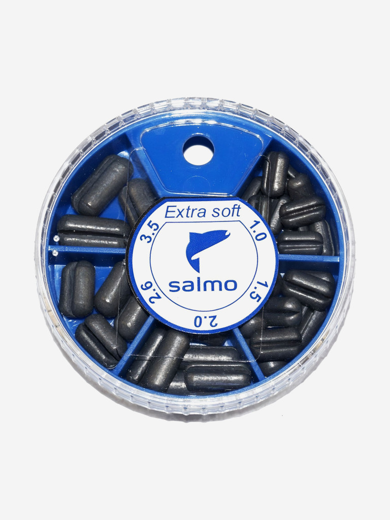 Рыболовные грузила зажимные мягкие Salmo EXTRA SOFT 0.1-3.5г,10 наборов