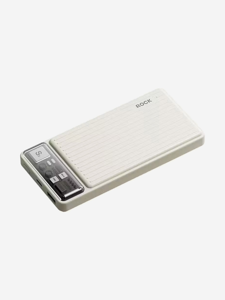 Внешний аккумулятор ROCK P91 PD20W Travel Series Power Bank 10000mAh бежевый