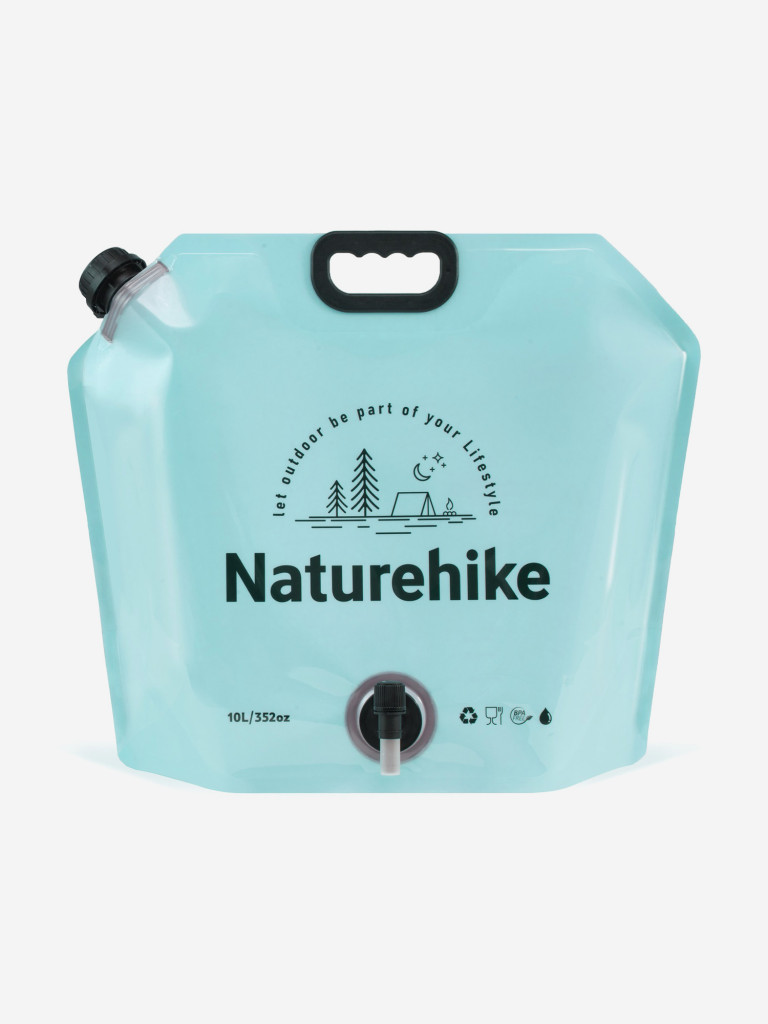 Мягкая канистра Naturehike, с клапаном для воды, 10л, голубая