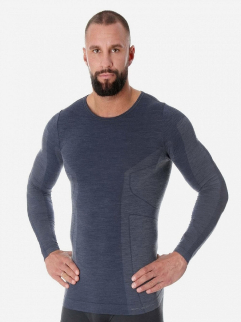 Футболка мужская длинный рукав Brubeck Comfort Wool