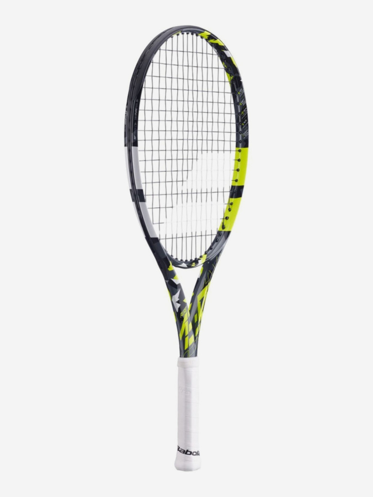 Ракетка для большого тенниса PURE AERO JUNIOR 25 (2023), серый/желтый/белый, ручка 000