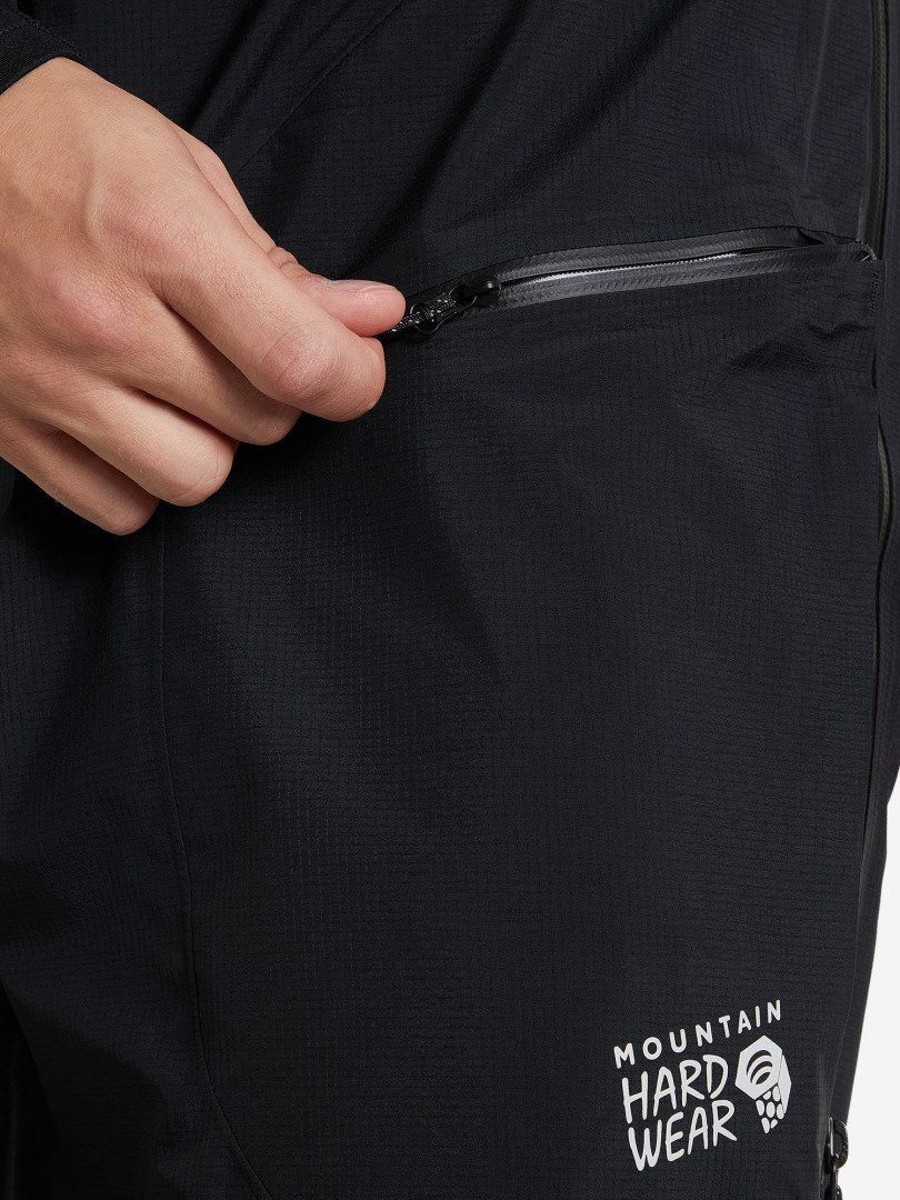 фото Полукомбинезон мужской mountain hardwear high exposure™ gore-tex® c-knit bib, черный