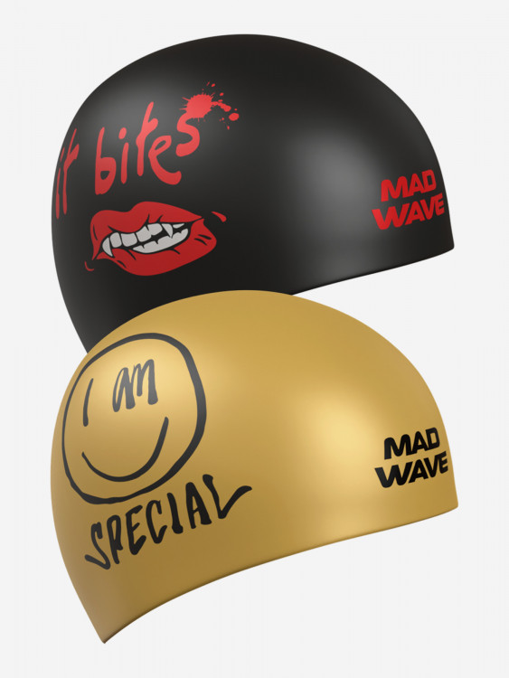 Силиконовая шапочка Mad Wave It bites reversible