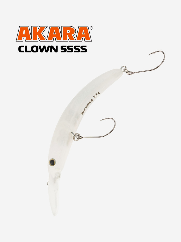 Воблер Akara Clown медленно-тонущий, на форель 55 мм. 2,5 гр. A253