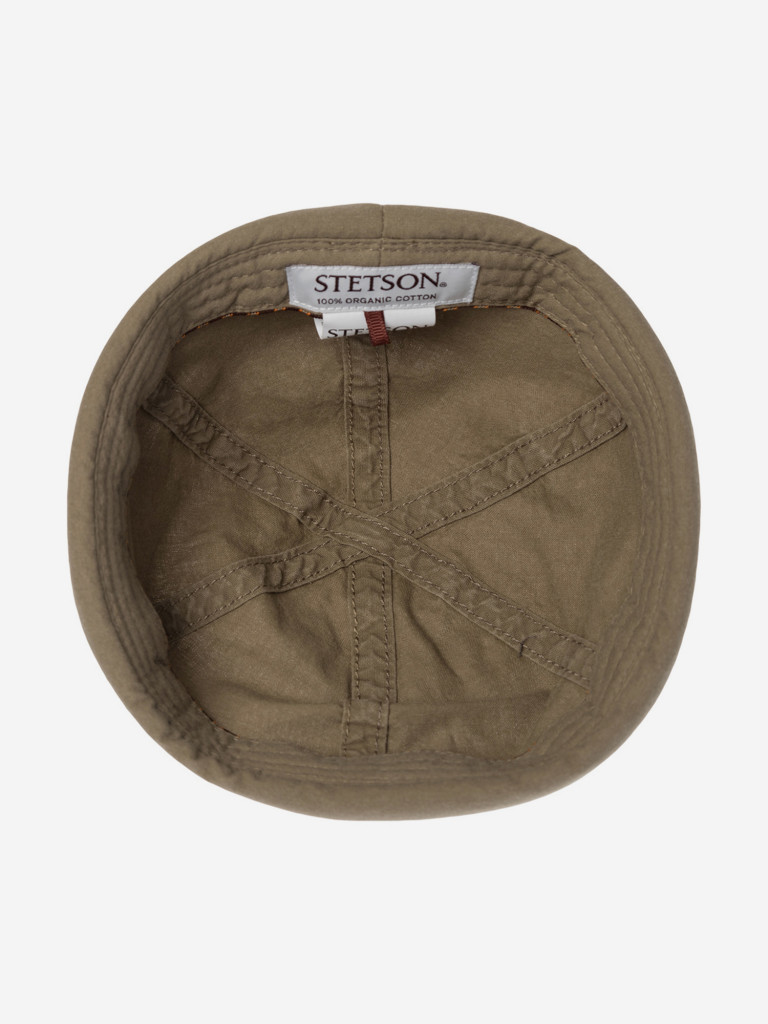 Шапка докер STETSON 8821107 DOCKER DELAVE ORGANIC COTTON (оливковый)