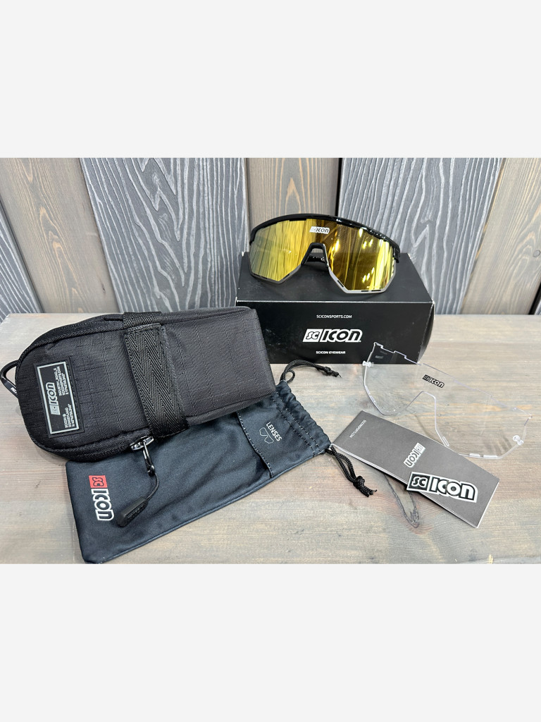 Очки спортивные Scicon AeroWing оправа Black Gloss линза SCNPP Multimirror Bronze