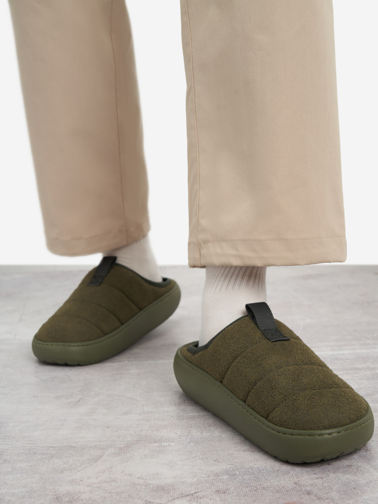 Слипоны утепленные мужские Crocs Classic Sueded Moc