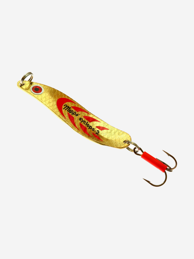 Блесна колебалка для рыбалки Mepps SYCLOPS, 2, Gold/Red, 1 штука