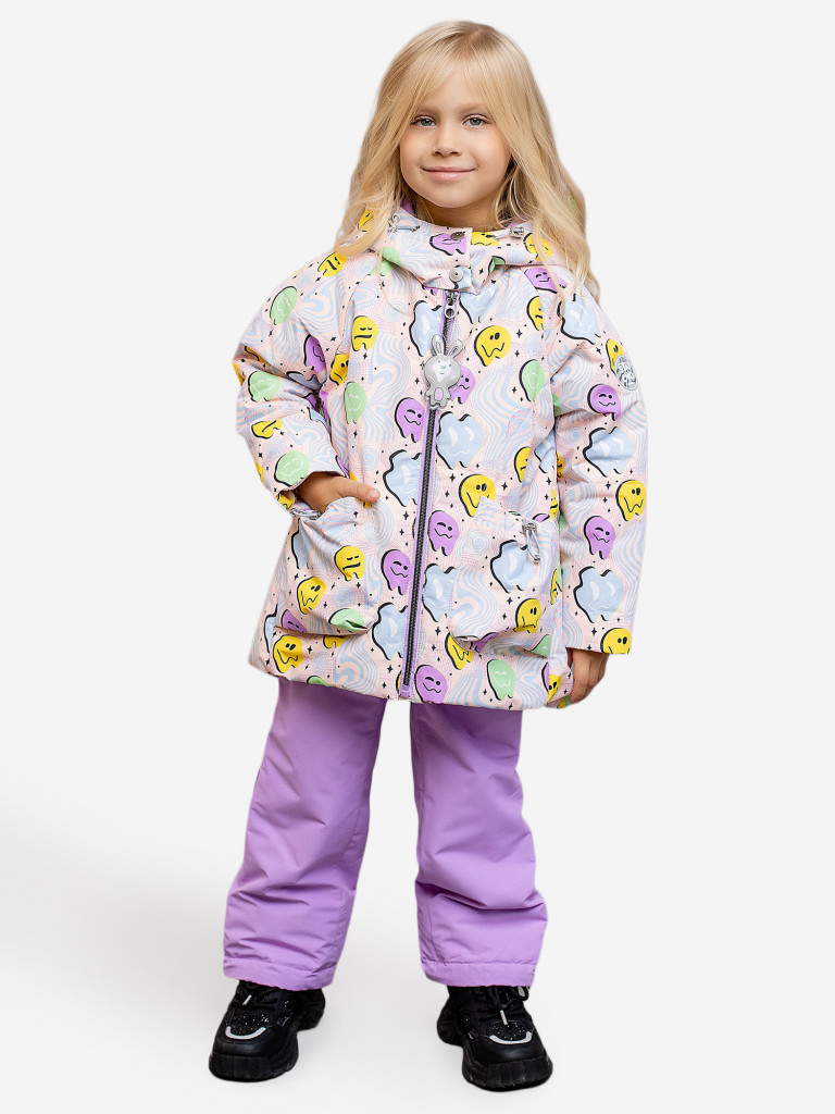 Костюм демисезонный для девочки batik Элина принт смайлик