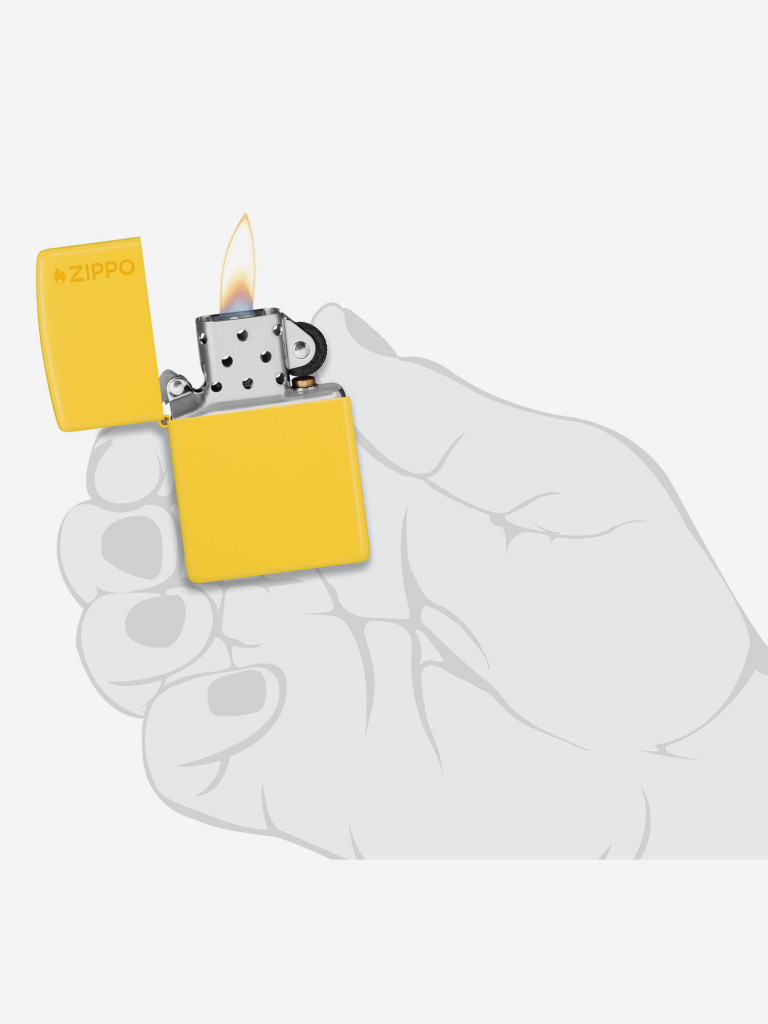 Зажигалка бензиновая ZIPPO 46019ZL Classic Logo Sunflower
