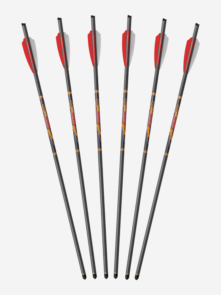 Стрела арбалетная карбоновая Centershot Bolt 20", оперение Q2i Fusion X-2 3", латунный инсерт (3шт.)