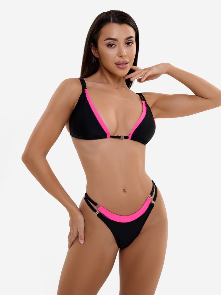 Купальник раздельный Bona Fashion: Ecstasy Bikini "Black &Pink"