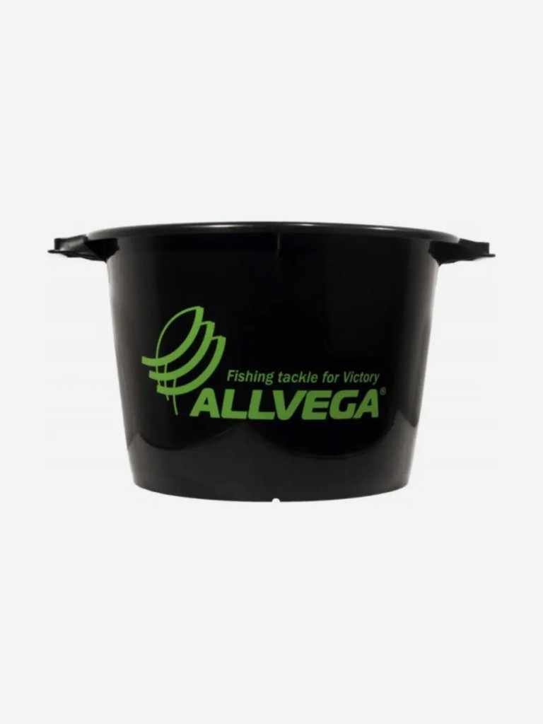 Ведро пластиковое для прикормки 40 л. ALLVEGA (черное)