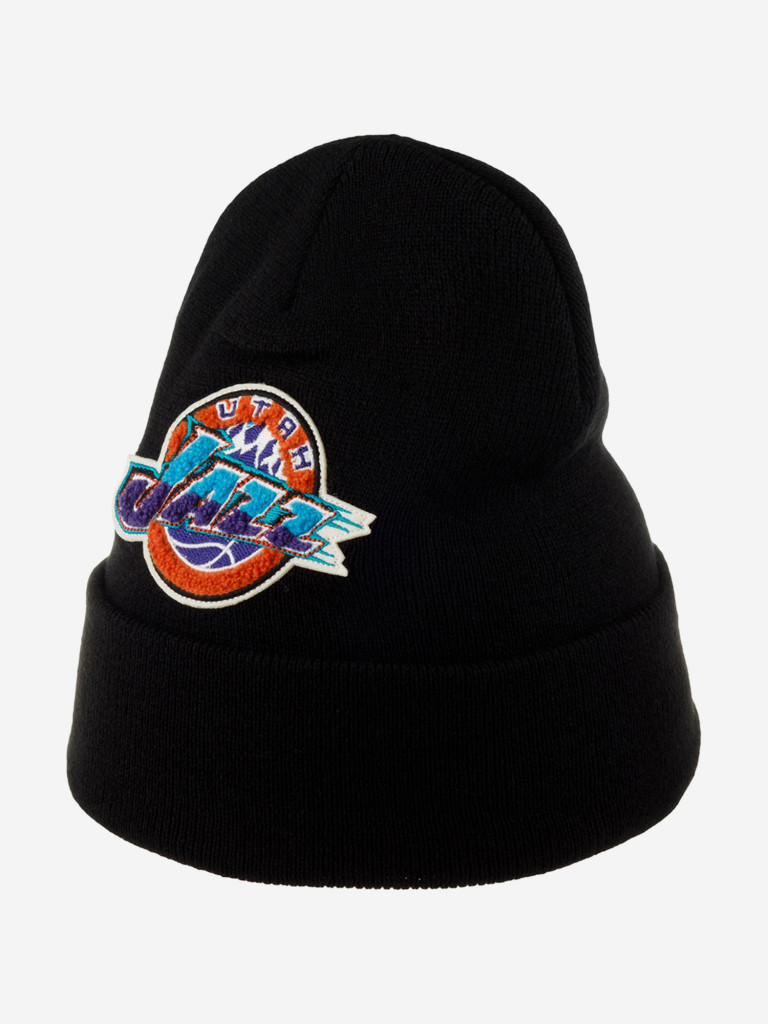 Шапка с отворотом MITCHELL NESS KTCFFH21HW008-UJABLCK Utah Jazz NBA
