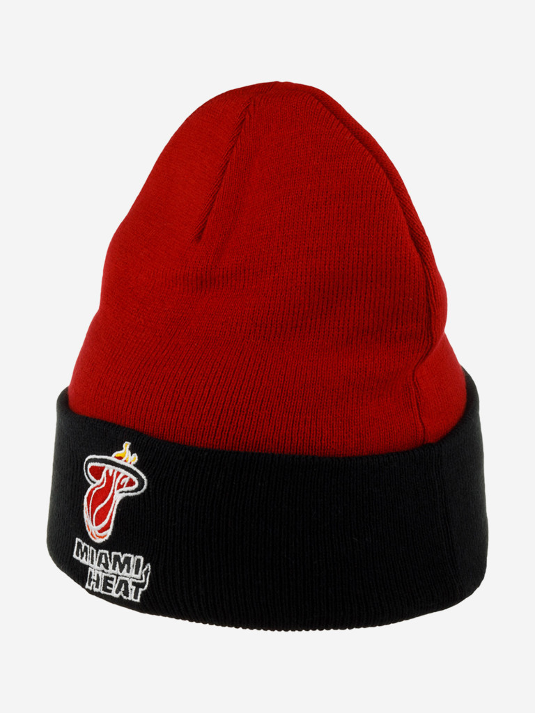 Шапка с отворотом MITCHELL NESS MN-NBA-EU174-MIAHEA-BLK Miami Heat NBA