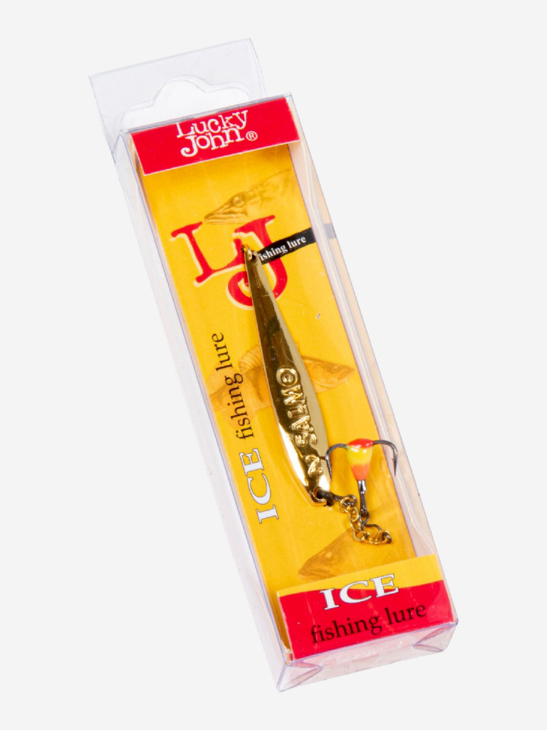 Блесна вертикальная зимняя Lucky John S-2-Z с цепочкой и тройником, вес4.0г