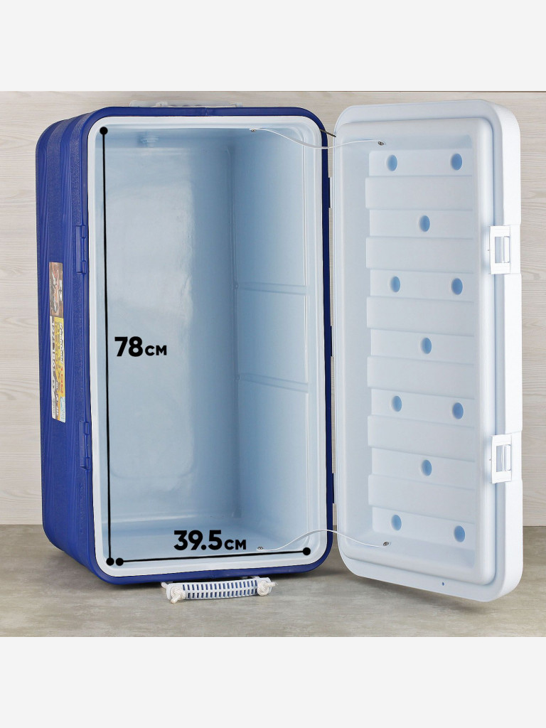 Термоконтейнер EZ COOLERS Keep cold deluxe icebox 100, 127 л, синий