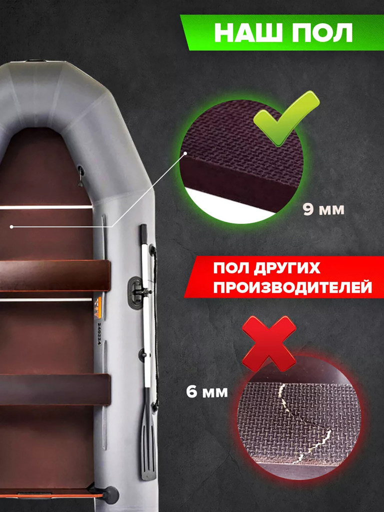 Лодка ПВХ под мотор Titan 310 Pro слань