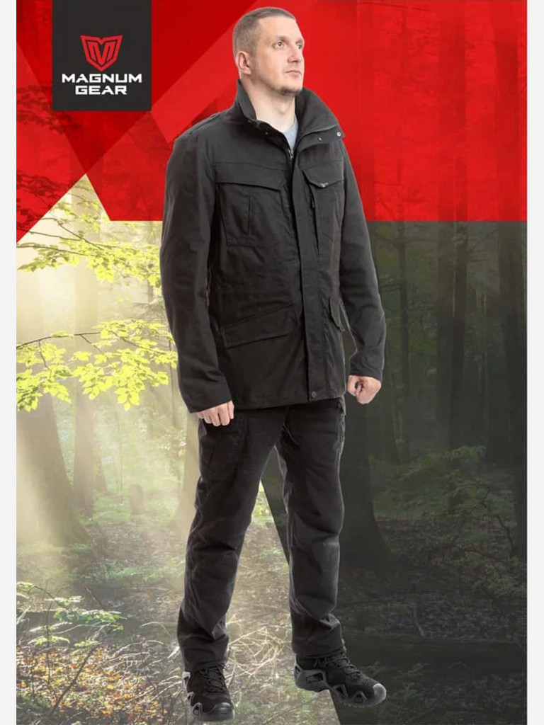 Куртка для рыбалки мужская MAGNUM GEAR FLAGMAN черный