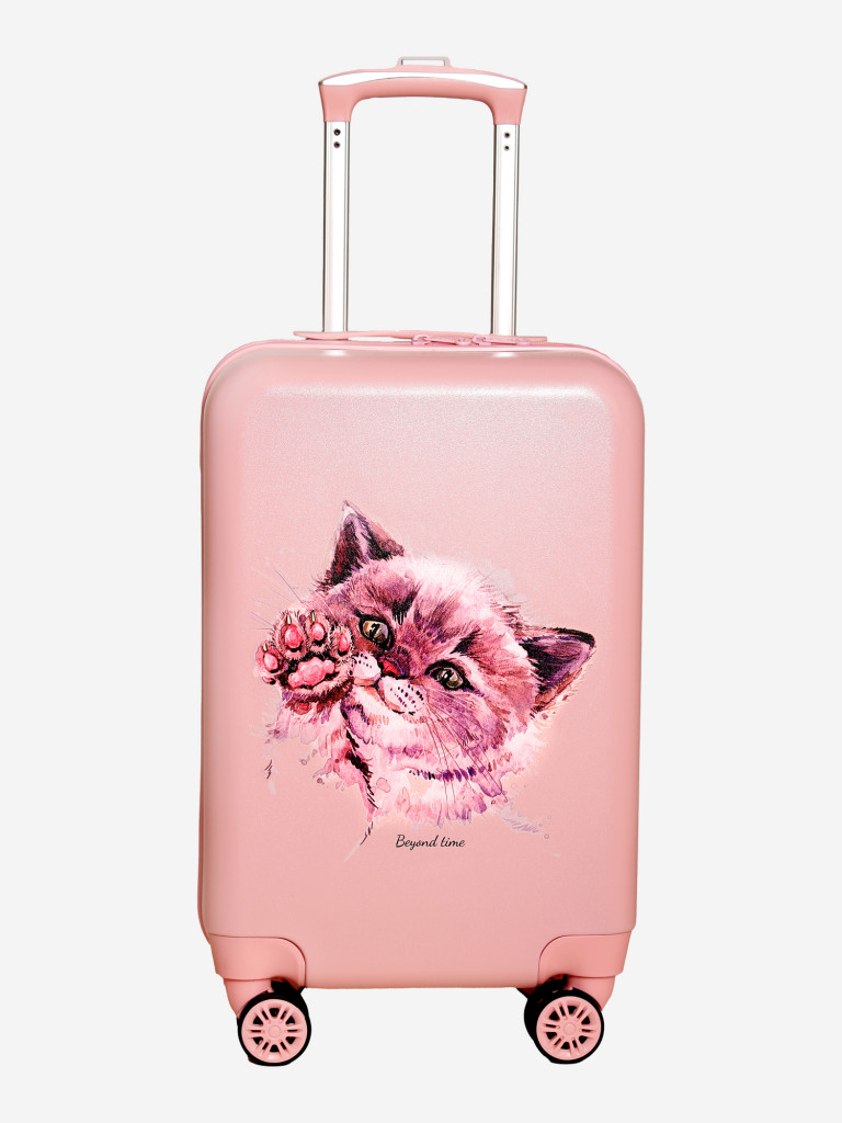 Чемодан детский BEYOND TIME G201 Милый котик розовый