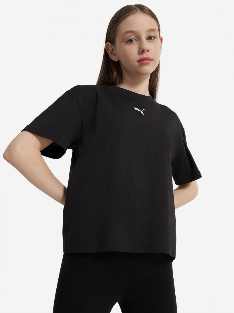 Футболка для девочек PUMA Boxy Черный 899₽