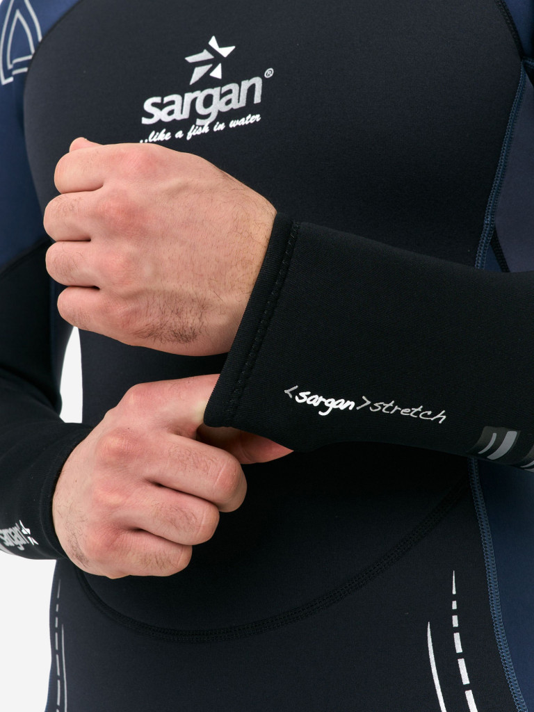 Гидрокостюм для плавания и водного спорта SARGAN NERO LONG MEN 5мм