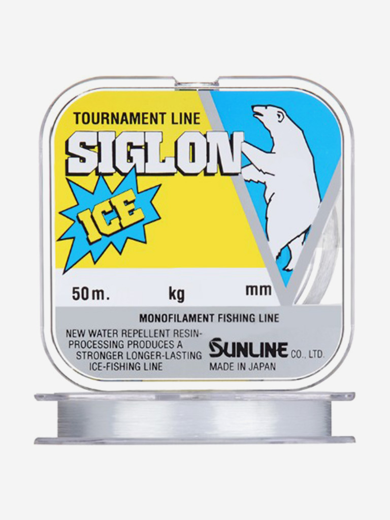 Монофильная леска для рыбалки SUNLINE Siglon ICE FISHING 50M CLEAR #0.6/0.128