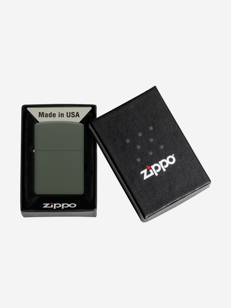 Зажигалка Zippo 221 Classic Green Matte, зеленая матовая