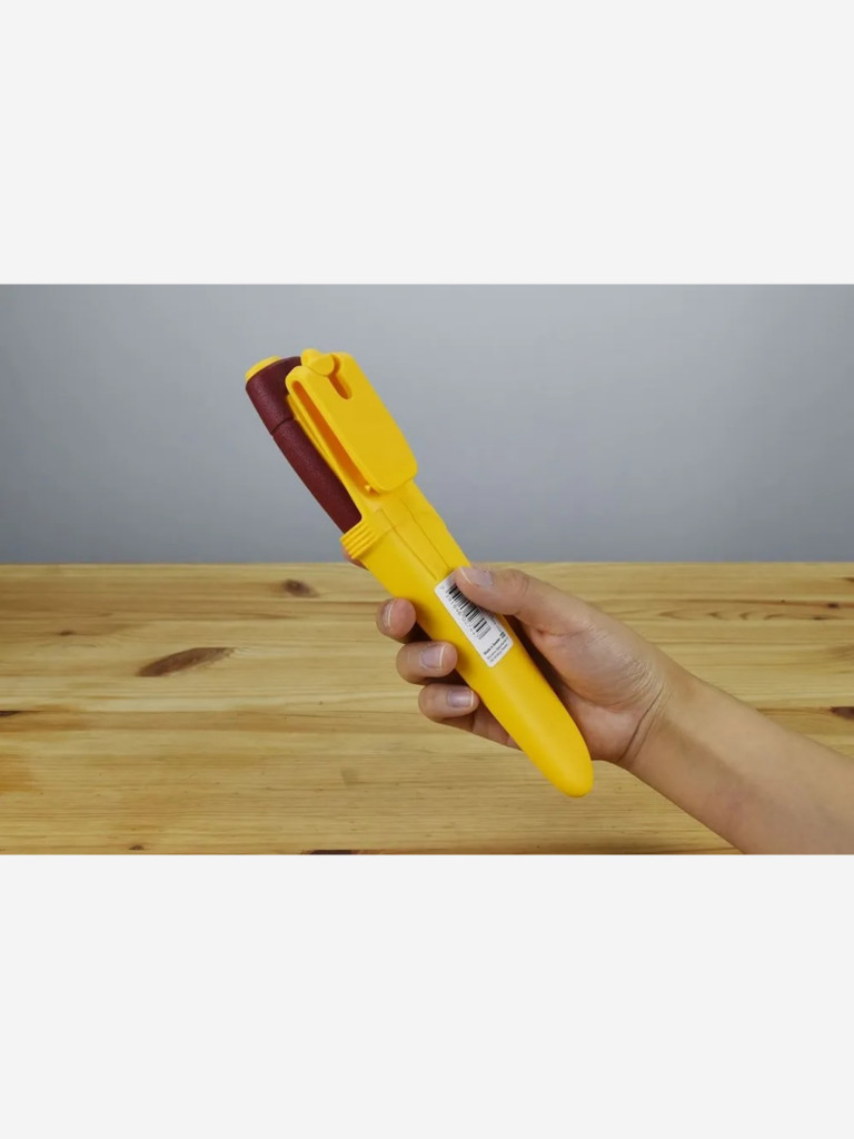 Нож MORAKNIV Basic 511 (C) Yellow/Dala Red, лимитированная серия 2023 г., углеродистая сталь