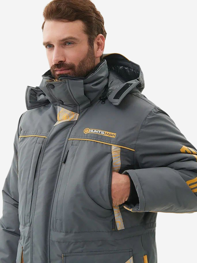 Костюм мужской Huntsman Elbrus, зимний из мембранной ткани, для охоты и рыбалки