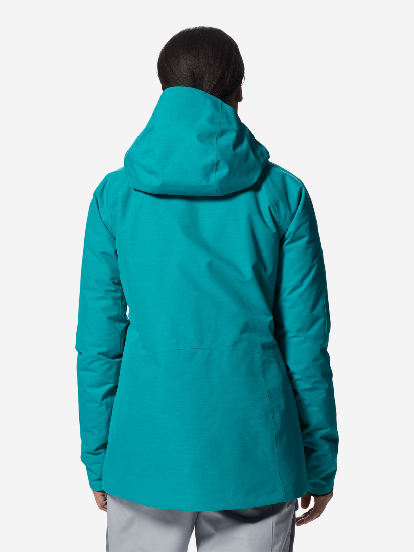 фото Куртка утепленная женская mountain hardwear cloud bank gore-tex, зеленый