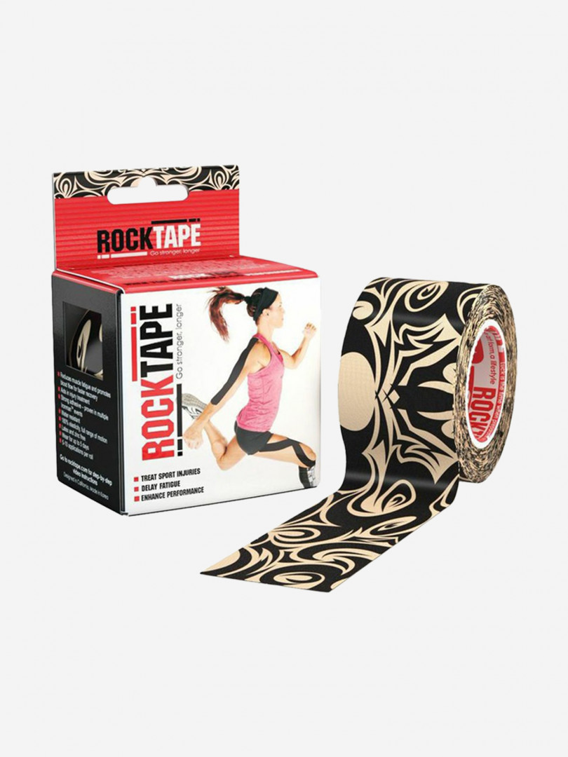 Кинезиотейп Rocktape 5 см х 5 м, тату, Мультицвет