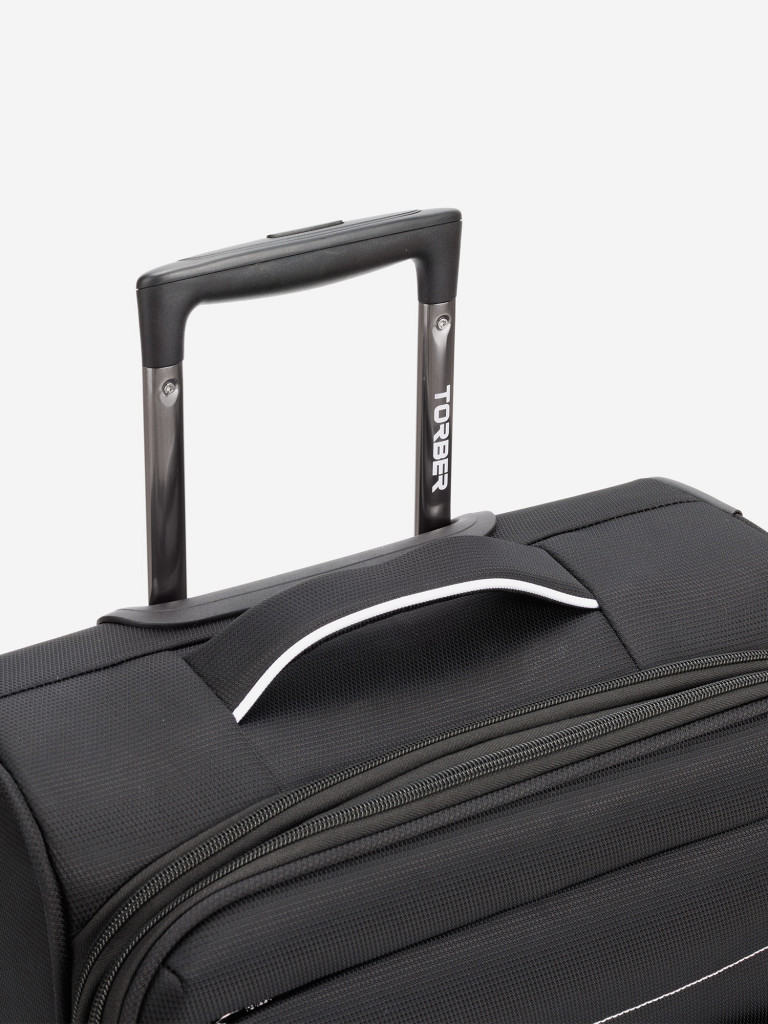 Чемодан TORBER Nero чёрный 37 л