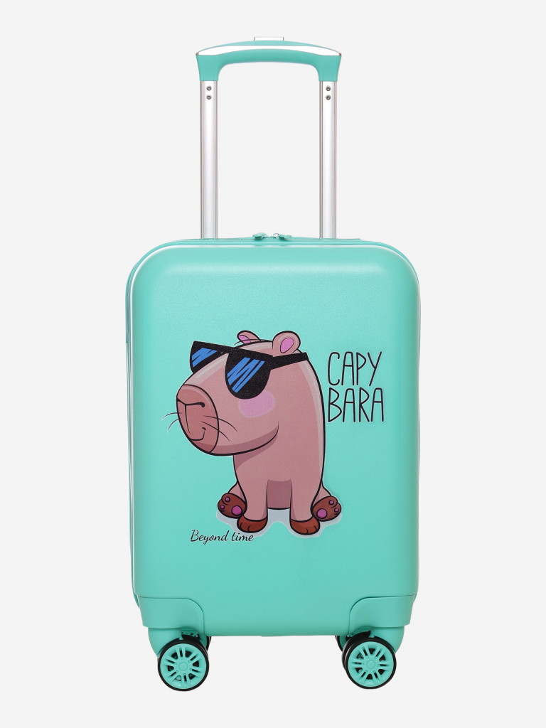 Чемодан детский BEYOND TIME R136 Капибара зеленый