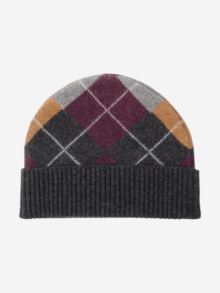 Шапка с отворотом STETSON 8599220 BEANIE ARGYLE