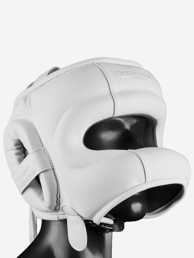 Боксёрский шлем с бампером ULTIMATUM BOXING GEN5FB HTN WHITE с алькантарой