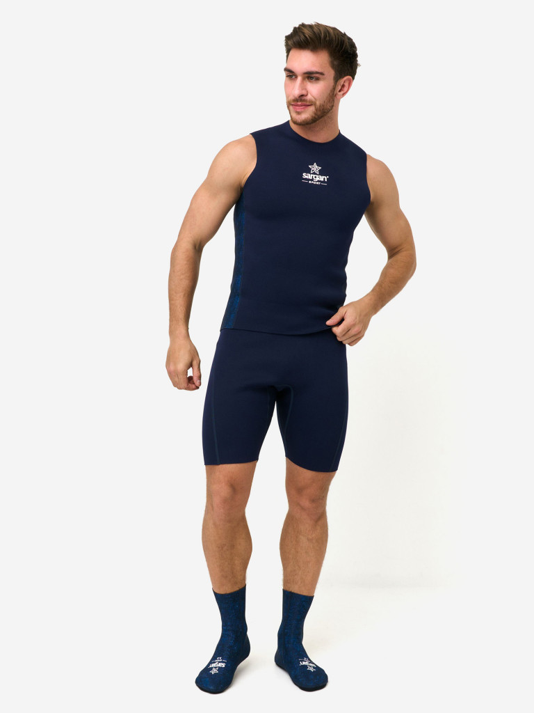 Неопреновые носки 3мм унисекс для водного спорта SARGAN Sport Синий