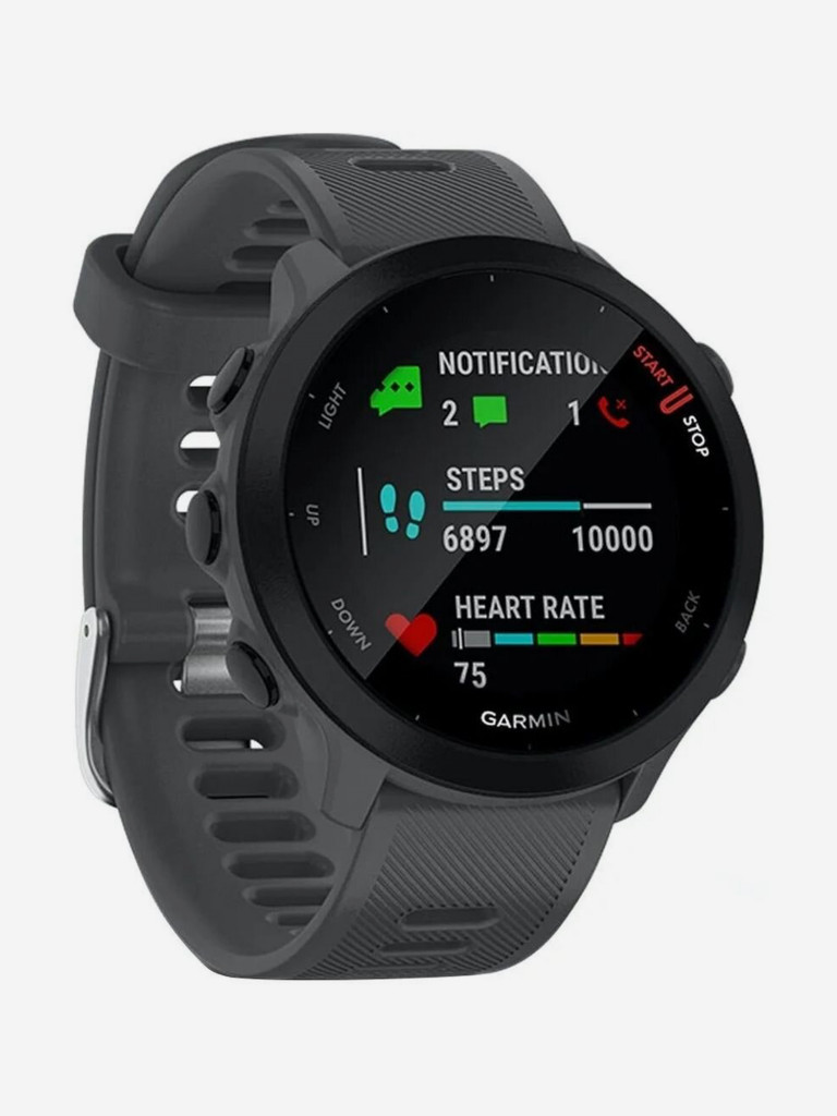 Спортивные наручные часы Garmin Forerunner 55 Monterra Grey
