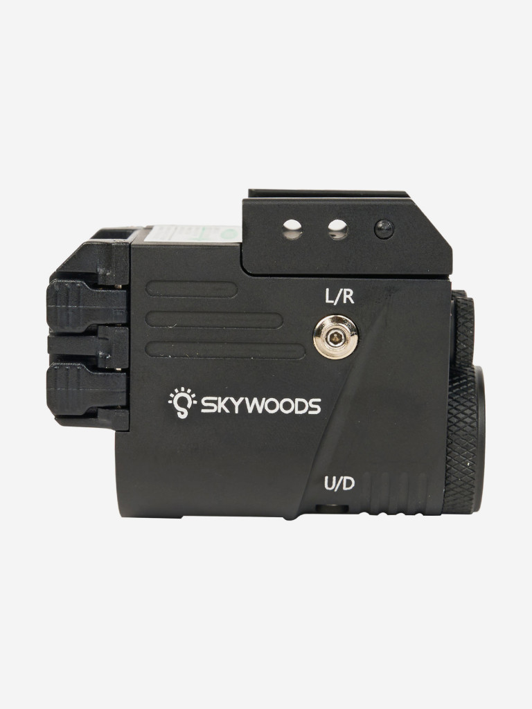 Фонарь подствольный пистолетный SKYWOODS RACCOON DOUBLE LASER, 360 люмен, ЛЦУх2 красн/зел
