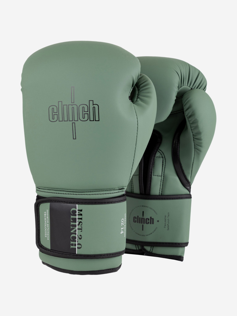 Перчатки боксерские Clinch Mist 2.0 зеленые