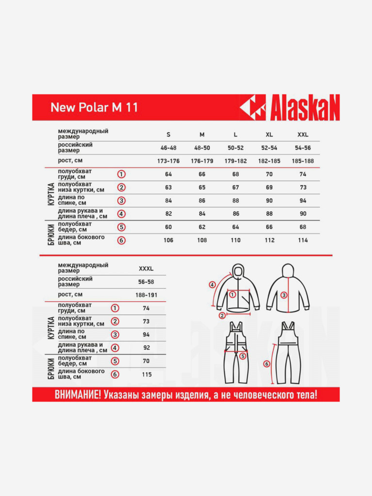 Костюм зимний Alaskan NewPolar M11 красный/серый/черный (куртка+полукомбинезон) для рыбалки и охоты