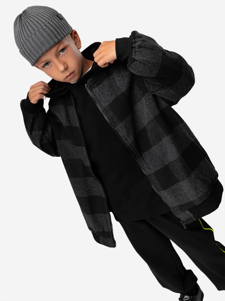 Бомбер оверсайз в клетку bodo