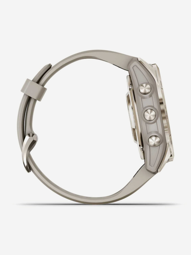 Спортивные часы Garmin EPIX PRO (Gen 2) Sapphire Edition 42 мм, золотистый корпус со светло-песочным ремешком