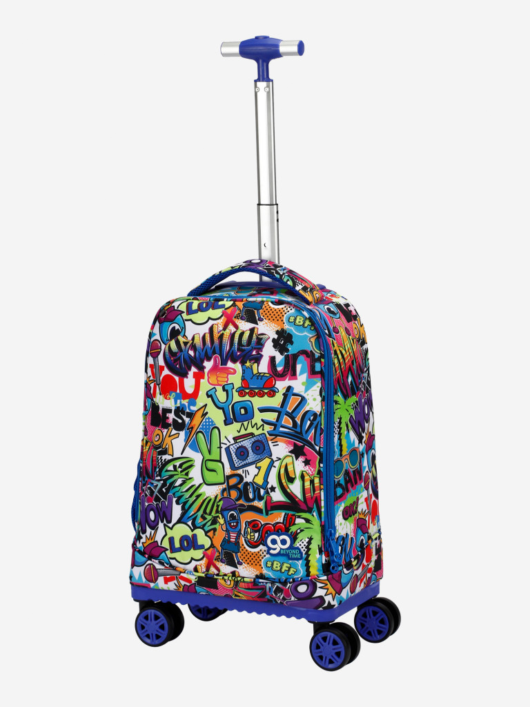Чемодан детский BEYOND TIME D08 Граффити синий