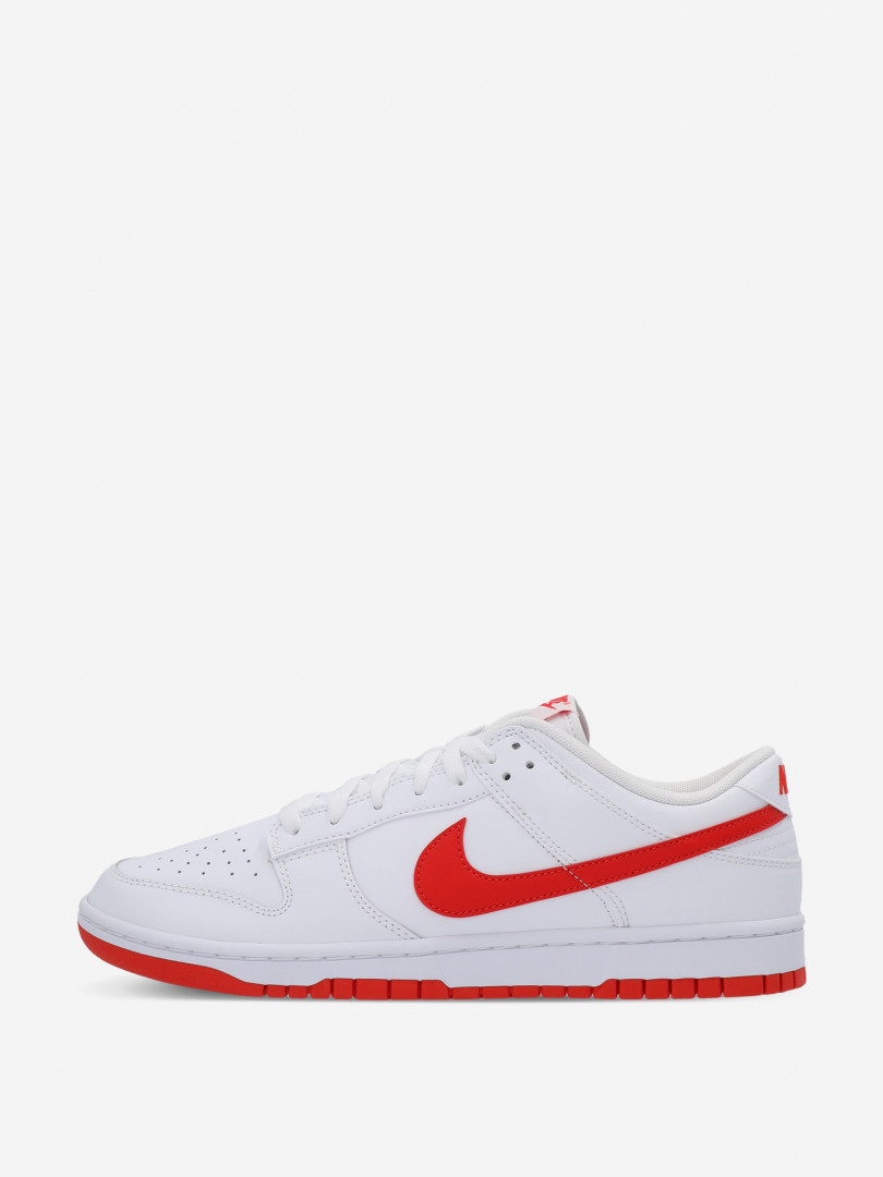 фото Кеды мужские nike dunk low retro, белый