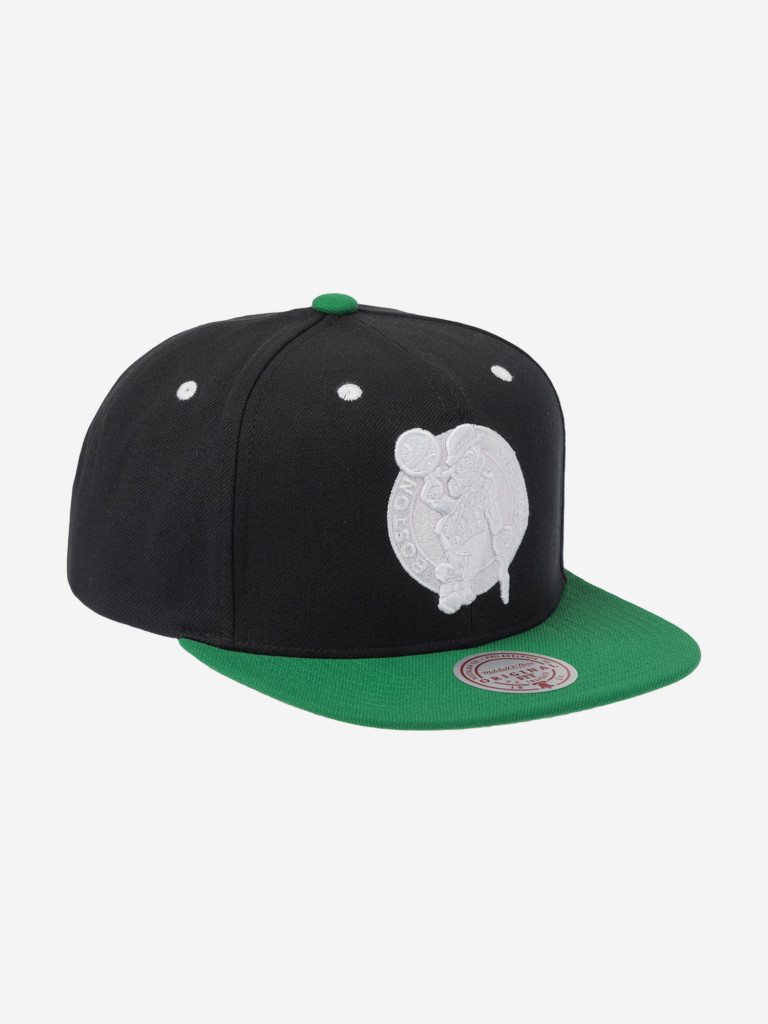 Бейсболка с прямым козырьком MITCHELL NESS HS11183-BCEBLCK Boston Celtics NBA (черный)