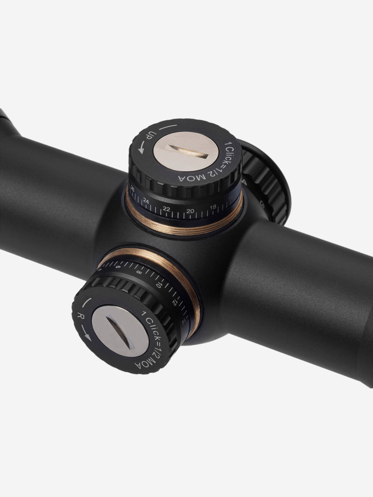 Прицел Gaut Amber 2-8x36, сетка 27 (Mil-Dot), подсветка красная, 30мм, поправки 1/2 МОА
