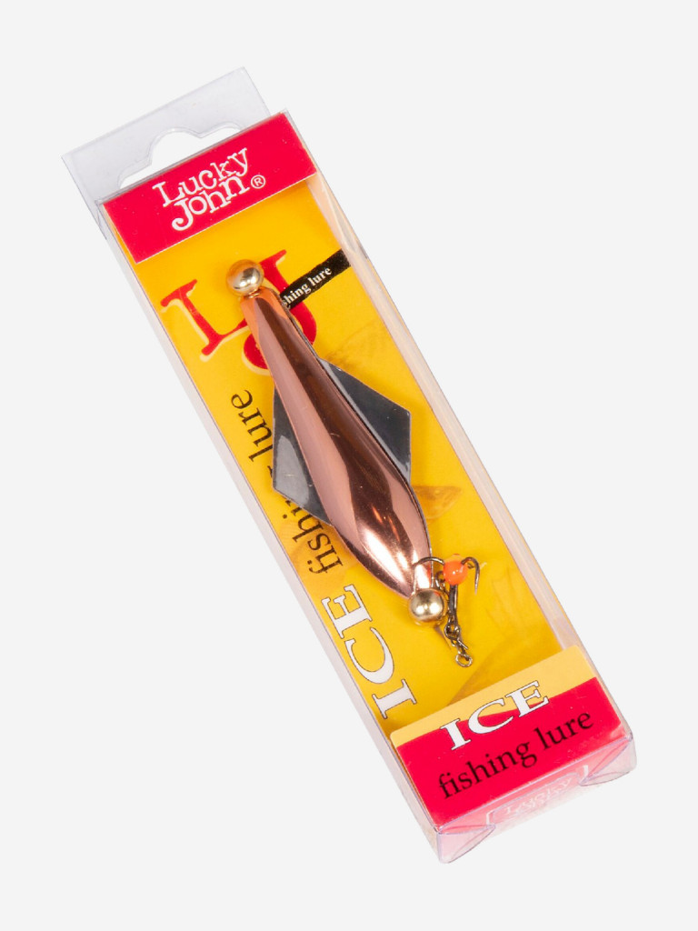 Блесна вертикальная зимняя Lucky John GLIDER с цепочкой и тройником, вес10 г