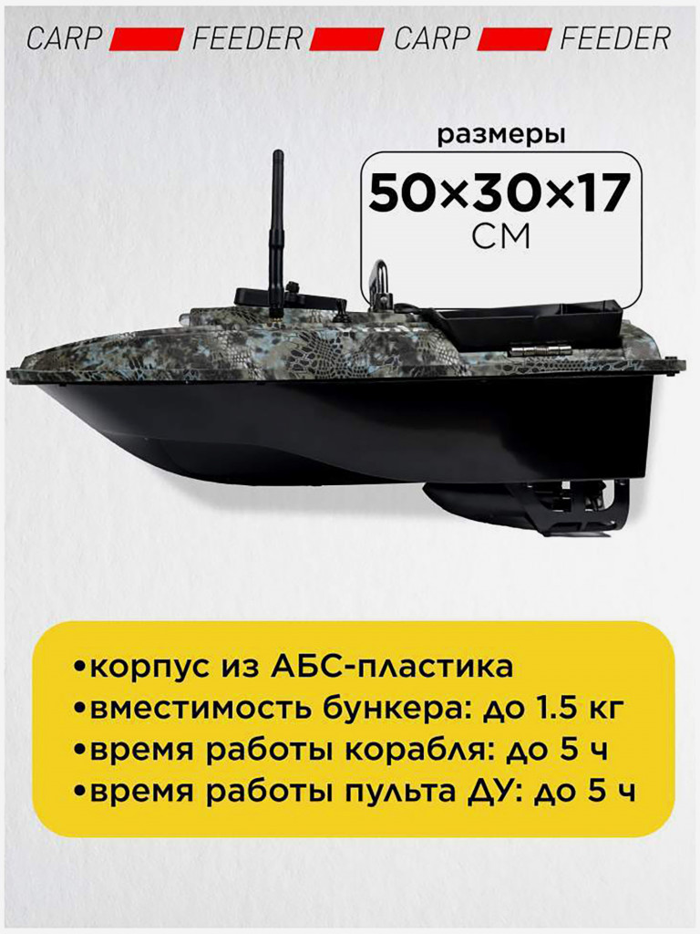 Прикормочный кораблик VYDRA Classic GPS Camo